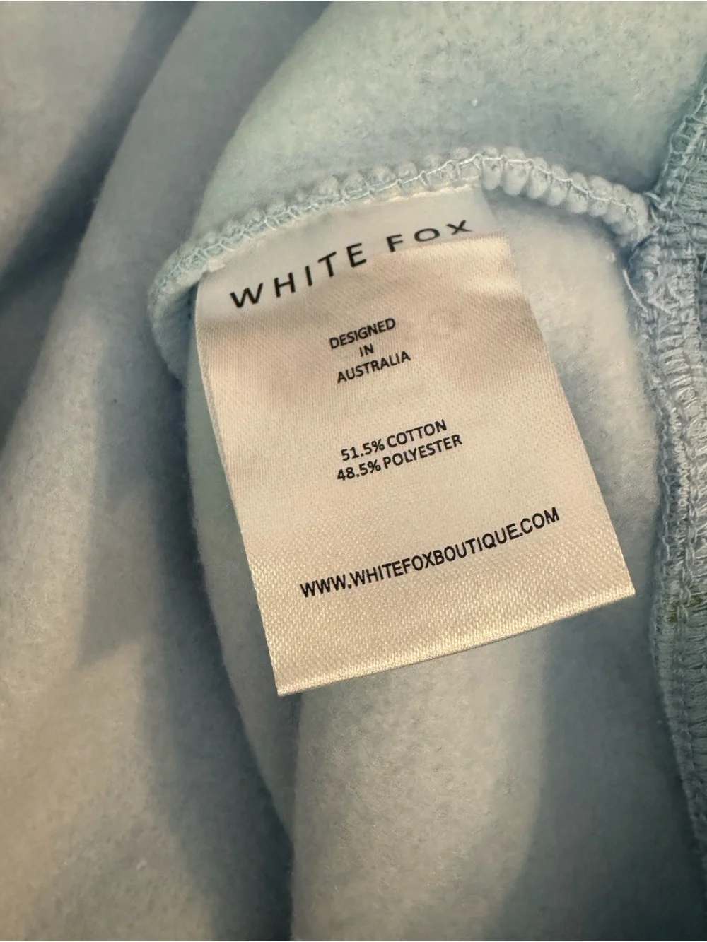 NWT White Fox Offstage Printed Oversized Hoodie Blue Ditsy Vol. 3 S/M